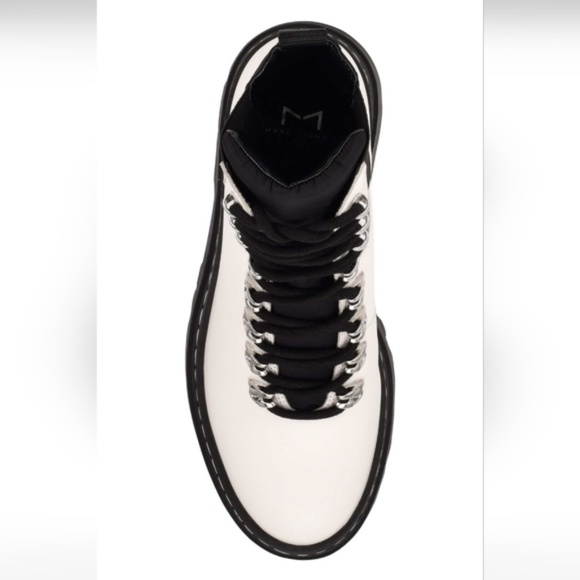 Marc Fisher Plune Lace-Up Lug Sole Leather Moto Bootie~ NWT~Size 7 - Picture 5 of 6